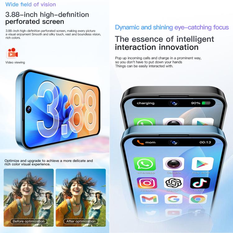 SOYES XS19, 2GB+16GB, 3.88 inch Android 10.0 MTK6580 Quad Core, Network: 3G, Dual SIM SOYES XS19, 2GB+16GB, 3.88 inch Android 10.0 MTK6580 Quad Core, Network: 3G, Dual SIM
